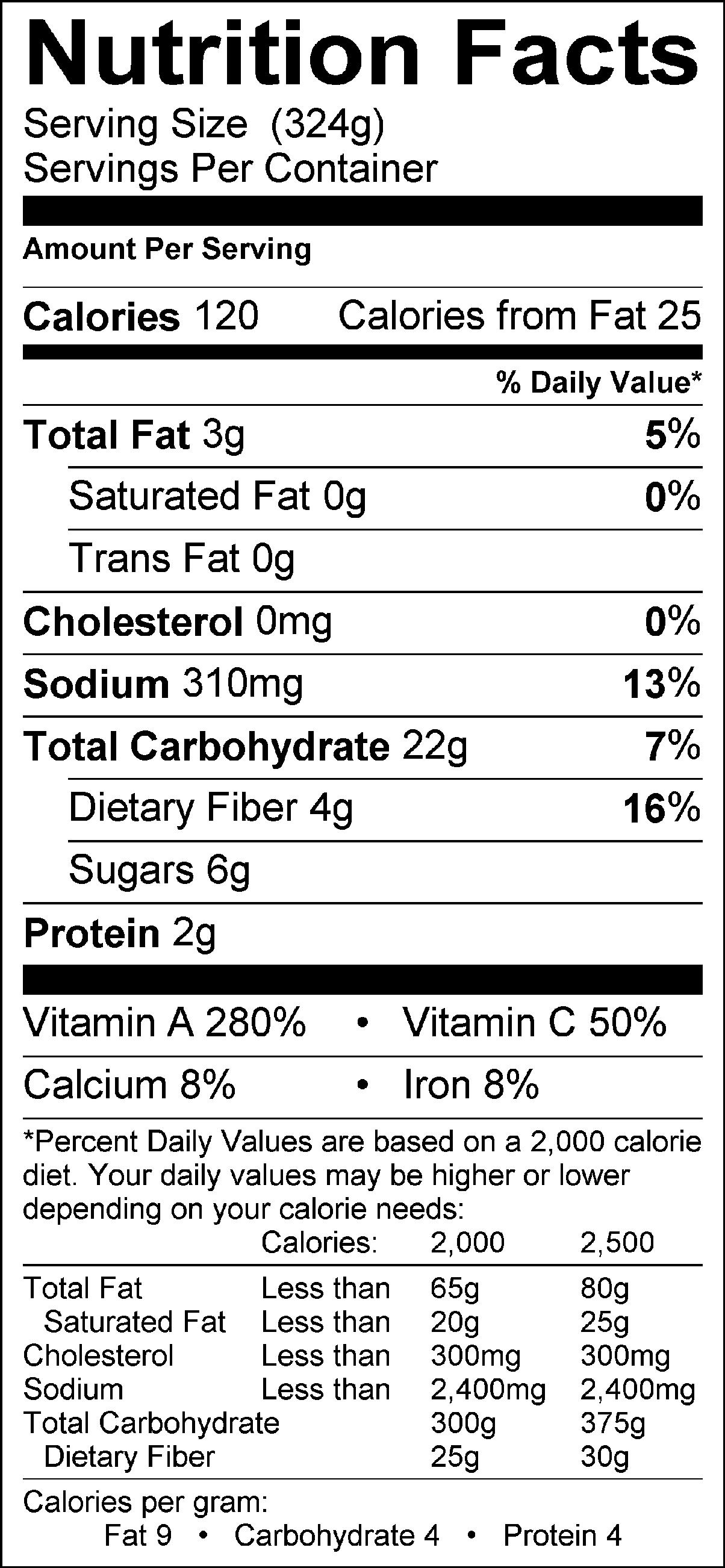 soup squash butternut nutrition facts nutritional info directions