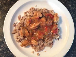 Spicy Stewed Chicken and Brown Rice
