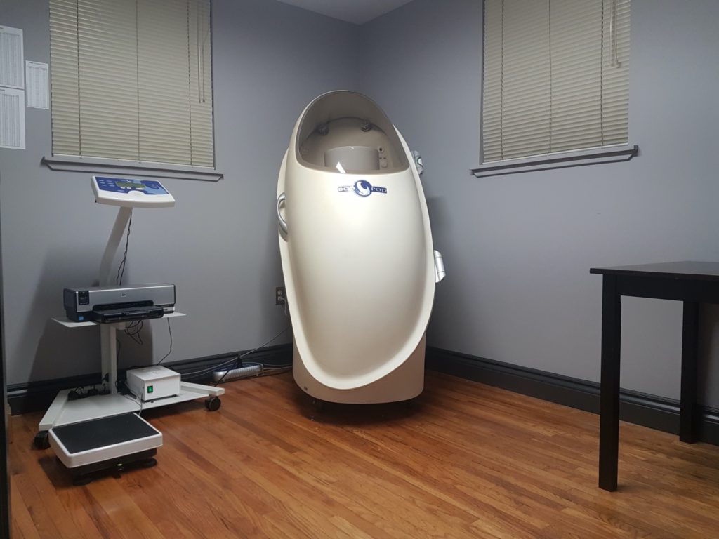 BOD POD machine in London, Ontario, Canada